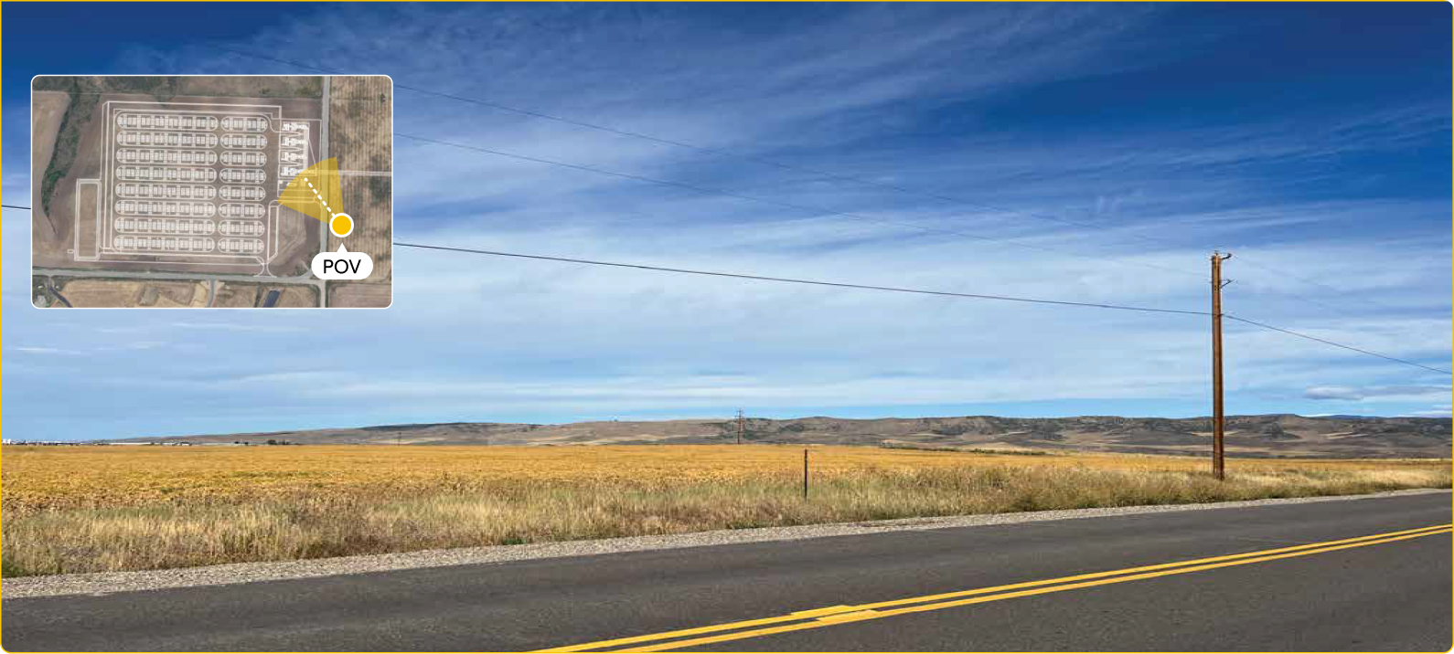 view before, without transmission line